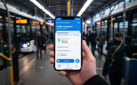 Ein Smartphone zeigt eine digitale Ticket-App für den öffentlichen Nahverkehr in einer modernen Bahnhofsumgebung. - Foto: über boerse-global.de