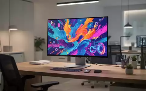 Moderner, aufgeräumter Schreibtisch mit einem hochwertigen 27-Zoll-Monitor für professionelle Bildbearbeitung. - Foto: über boerse-global.de
