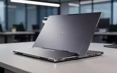 Hochwertiges, modernes ASUS-Laptop-Gehäuse auf einem Schreibtisch in einer professionellen Büroumgebung. - Foto: über boerse-global.de