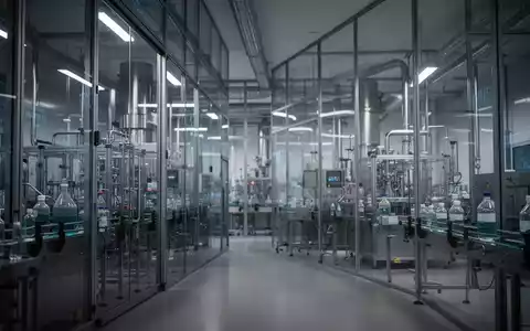 Modernes Pharma-Produktionsgebäude vor einem unscharfen Hintergrund, das eine industrielle Restrukturierung symbolisiert. - Foto: über boerse-global.de