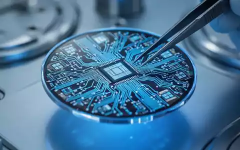 Ein hochmoderner Halbleiter-Wafer mit mikroskopischen Schaltkreisen in einer Reinraumumgebung. - Foto: über boerse-global.de
