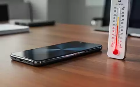 Ein modernes Smartphone liegt neben einem Thermometer auf einem Schreibtisch, um das Thema Überhitzung zu verdeutlichen. - Foto: über boerse-global.de