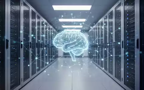 Moderner Serverraum mit leuchtendem digitalem Netzwerk-Overlay, das globale KI-Transparenz und Regulierungsaufsicht symbolisiert. - Foto: über boerse-global.de