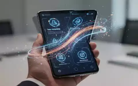 Ein Smartphone-Bildschirm mit einer fortschrittlichen KI-Assistentenoberfläche und Symbolen zur Aufgabenausführung. - Foto: über boerse-global.de