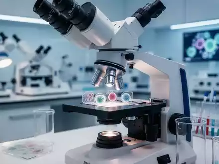 Modernes medizinisches Labor mit Mikroskop und wissenschaftlichen Proben für die molekularbiologische Forschung. - Foto: über boerse-global.de