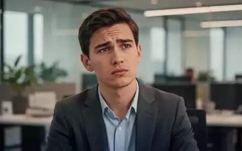 Ein junger Berufstätiger in einem modernen Büro zeigt Anzeichen von Erschöpfung bei gedämpfter, professioneller Beleuchtung. - Foto: über boerse-global.de