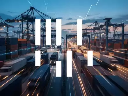 Abstrakte Darstellung eines globalen Logistikzentrums mit moderner Beleuchtung als Symbol für Unternehmensfusionen. - Foto: über boerse-global.de