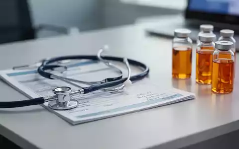 Medizinische Utensilien und pharmazeutische Präparate auf einem Schreibtisch als Symbol für die Cannabistherapie. - Foto: über boerse-global.de