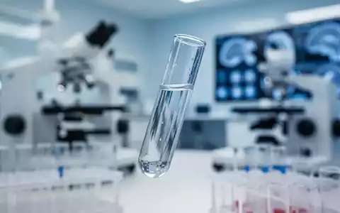 Ein medizinisches Reagenzglas mit einer Flüssigkeitsprobe in einem modernen Labor zur Erforschung neurologischer Marker. - Foto: über boerse-global.de