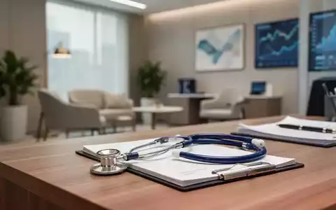 Ein moderner Schreibtisch in einer psychotherapeutischen Praxis mit medizinischen Instrumenten und Unterlagen. - Foto: ĂŒber boerse-global.de