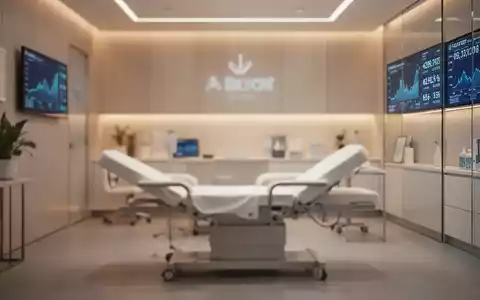 Modernes, minimalistisches Behandlungszimmer in einer Arztpraxis mit weicher Beleuchtung. - Foto: über boerse-global.de