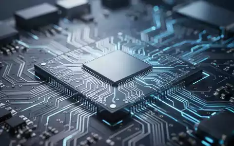 Ein hochmoderner Halbleiter-Mikrochip auf einer Leiterplatte, der für künftige Quanten-Kryptografie-Sicherheit steht. - Foto: über boerse-global.de