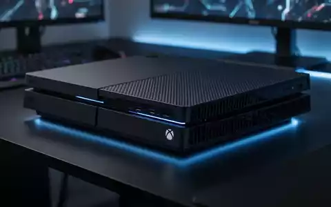 Nahaufnahme einer modernen Spielkonsole in einer schwach beleuchteten, hochtechnologischen Profi-Gaming-Umgebung. - Foto: über boerse-global.de