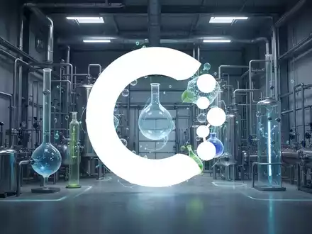 Abstrakte Darstellung einer modernen Industrieanlage im Kontext der Kreislaufwirtschaft und nachhaltigen Chemie. - Foto: über boerse-global.de
