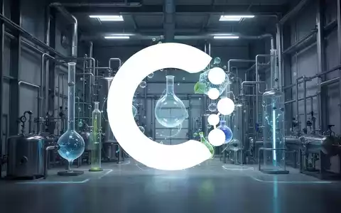 Abstrakte Darstellung einer modernen Industrieanlage im Kontext der Kreislaufwirtschaft und nachhaltigen Chemie. - Foto: über boerse-global.de