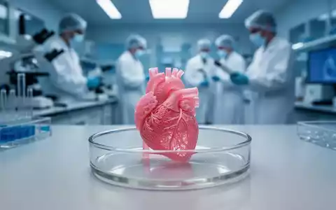Laboraufnahme eines im 3D-Druck hergestellten Herzgewebemodells in einer Petrischale als Symbol für die medizinische Forschung. - Foto: über boerse-global.de