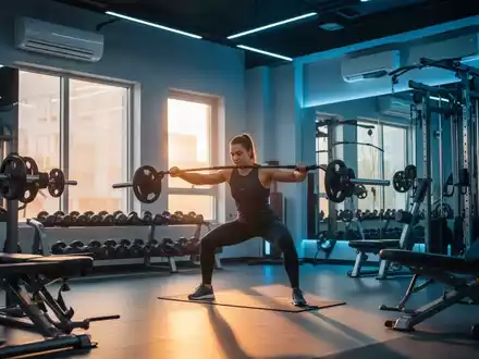 Ein Sportler trainiert in einem modernen, klimatisierten Fitnessstudio an einem heißen Sommertag. - Foto: über boerse-global.de