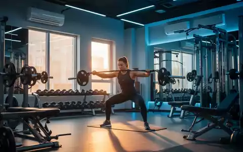 Ein Sportler trainiert in einem modernen, klimatisierten Fitnessstudio an einem heißen Sommertag. - Foto: über boerse-global.de