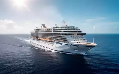 Ein modernes Kreuzfahrtschiff auf offener See vor blauem Himmel als Symbol für die Umweltbilanz der Branche. - Foto: über boerse-global.de