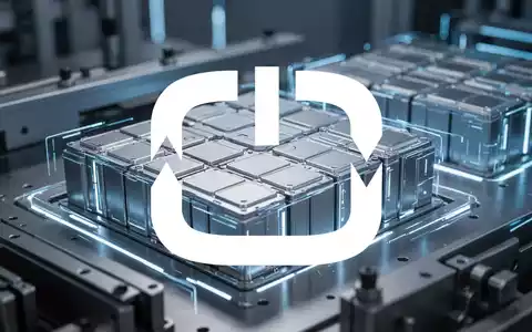 Abstrakte Darstellung moderner Batterietechnologie und industrielle Fertigung in einem futuristischen Umfeld. - Foto: über boerse-global.de