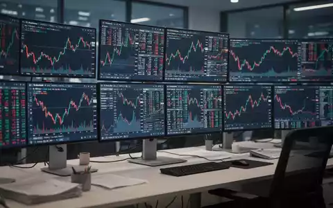 Moderne Handelsbildschirme mit Aktienkursen und Finanzanalysedaten in einem professionellen Büro. - Foto: über boerse-global.de