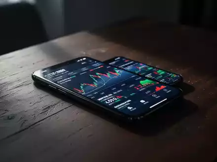 Ein Smartphone auf einem dunklen Holztisch als Symbol für die Gefahr durch Telefonbetrug und Schockanrufe. - Foto: über boerse-global.de