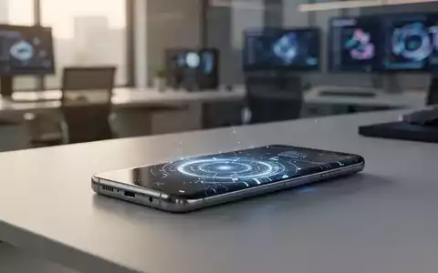Ein modernes Samsung Galaxy Smartphone liegt auf einem Schreibtisch, mit leuchtender Software-Oberfläche auf dem Bildschirm. - Foto: über boerse-global.de