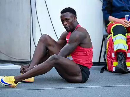 Könnte bald vor einer langen Sperre stehen: Sprinter Owen Ansah. (Archivbild) - Foto: Sven Hoppe/dpa