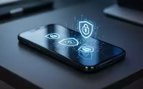 Ein modernes Smartphone auf einem Schreibtisch bei gedimmter Beleuchtung, das Sicherheit und Kontowiederherstellung symbolisiert. - Foto: über boerse-global.de