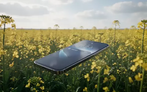 Ein unversehrtes iPhone in einem dichten Rapsfeld nach einem Sturz aus großer Höhe. - Foto: über boerse-global.de