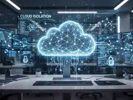 Eine konzeptionelle digitale Schnittstelle für sicheres Cloud-Computing und KI-Sicherheitsarchitektur. - Foto: über boerse-global.de