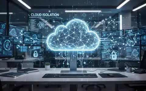 Eine konzeptionelle digitale Schnittstelle für sicheres Cloud-Computing und KI-Sicherheitsarchitektur. - Foto: über boerse-global.de