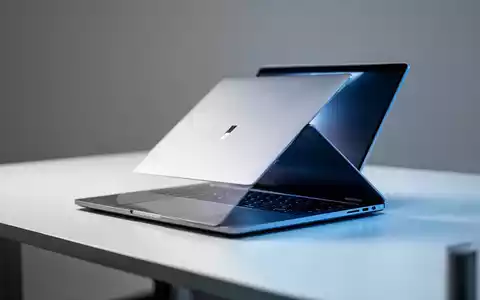Schlankes silbernes Laptop auf minimalistischem Schreibtisch, das generalüberholte Technologie repräsentiert. - Foto: über boerse-global.de