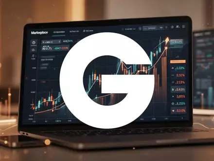 Abstrakte Darstellung eines aufsteigenden Markttrends in einem modernen digitalen Marktumfeld mit professioneller Beleuchtung. - Foto: über boerse-global.de
