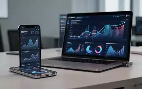 Ein Smartphone und ein Laptop mit Marketing-Analysedaten und Werbekennzahlen auf einem modernen Bürotisch. - Foto: über boerse-global.de