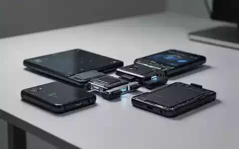 Ein modulares Smartphone mit austauschbaren Hardware-Modulen liegt auf einem modernen Schreibtisch. - Foto: über boerse-global.de