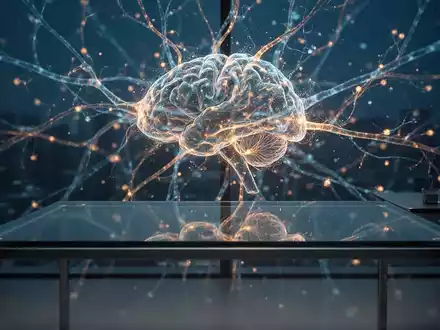 Abstrakte Darstellung neuronaler Netzwerke und Entscheidungsfindung in einer modernen, professionellen Arbeitsumgebung. - Foto: über boerse-global.de