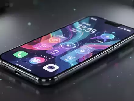 Moderner Smartphone-Bildschirm mit anpassbarer Android-Benutzeroberfläche. - Foto: über boerse-global.de