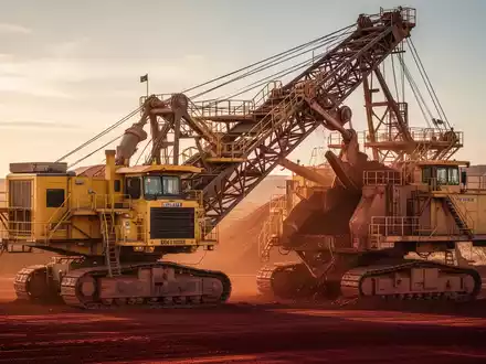 Moderne Goldminenanlage in der australischen Landschaft bei Sonnenuntergang. - Foto: über boerse-global.de