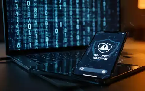 Laptop und Smartphone mit Sicherheitssymbolen als visuelle Darstellung von Cyberkriminalität und Phishing-Gefahren. - Foto: über boerse-global.de