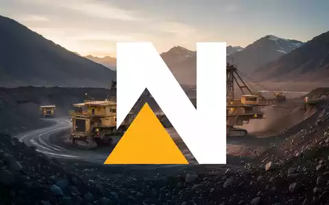 Abstrakte Darstellung einer Goldmine in einer Berglandschaft bei Sonnenaufgang, die Stabilität und wirtschaftliche Stärke symbolisiert. - Foto: über boerse-global.de