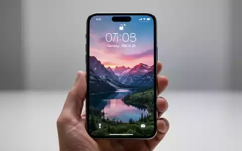 iPhone 27 mit kompakter Sperrbildschirm-Uhr, die ein klares, unverdecktes Hintergrundbild zeigt. - Foto: über boerse-global.de
