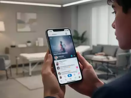 Ein Smartphone mit Social-Media-Oberfläche in einer ruhigen, professionellen Umgebung, das den Fokus auf digitale Verantwortung legt. - Foto: über boerse-global.de
