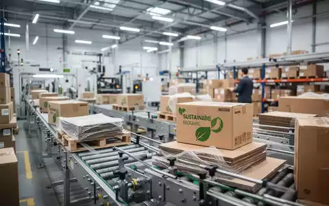 Moderne Industrieverpackungen in einem Lagerhaus als Symbol für neue EU-Vorgaben zur Nachhaltigkeit. - Foto: über boerse-global.de