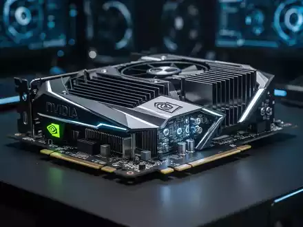 Eine NVIDIA CMP 170HX Grafikkarte auf einem Technik-Arbeitstisch mit Fokus auf die Hardware-Komponenten. - Foto: über boerse-global.de
