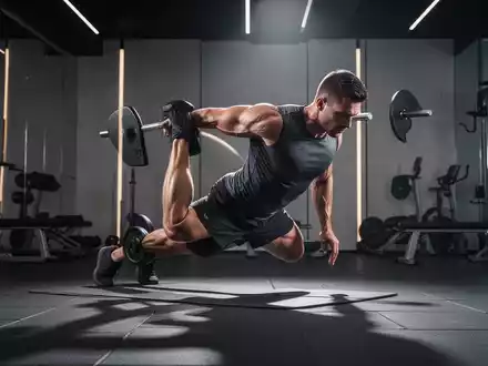 Ein athletischer Mann trainiert in einem modernen Fitnessstudio, um funktionale Kraft und Muskeldefinition aufzubauen. - Foto: über boerse-global.de
