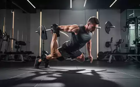 Ein athletischer Mann trainiert in einem modernen Fitnessstudio, um funktionale Kraft und Muskeldefinition aufzubauen. - Foto: über boerse-global.de