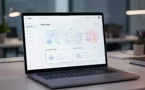 Ein moderner Laptop-Bildschirm zeigt eine übersichtliche Aufgabenverwaltung in einer digitalen Arbeitsumgebung. - Foto: über boerse-global.de