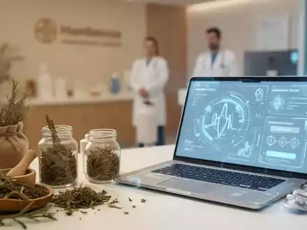 Moderne medizinische Praxis mit Elementen der Traditionellen Chinesischen Medizin und digitaler Gesundheitstechnologie. - Foto: über boerse-global.de