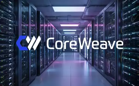 Modernes Rechenzentrum mit leuchtenden Server-Racks in blauem Licht als Symbol für Cloud-Infrastruktur und Hochleistungstechnik. - Foto: über boerse-global.de